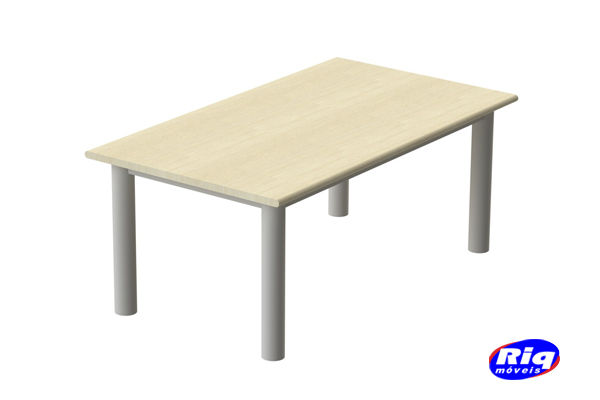 Mesa para refeitório reta 08 lugares REFMV