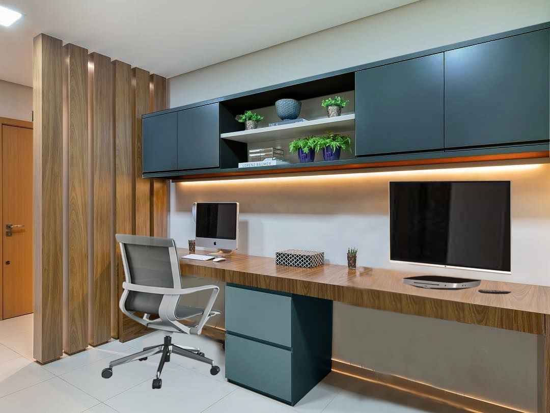 Home office no quarto: 5 idéias para criar o espaço perfeito.