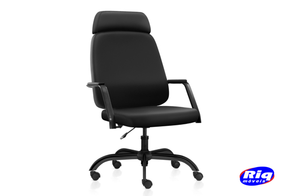 Cadeira de escritório diretor giratória com apoio de cabeça suporta até 150kg MAXFK